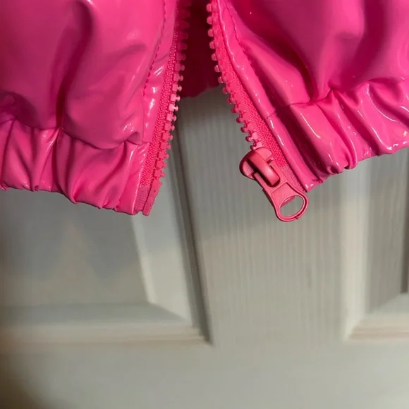 NWOT Steve Madden Women XS Puffer Jacket HOT PINK - Picture 6 of 10
